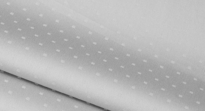 Premium Woven Cotton Sateen Geometry Cold Grey